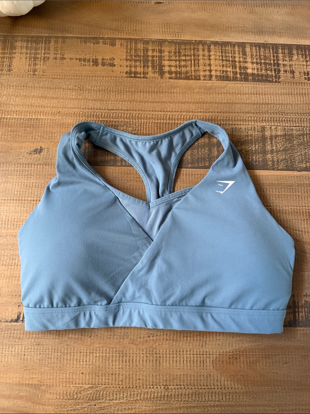 Gymshark Dusty Blue Racerback Sports Bra
